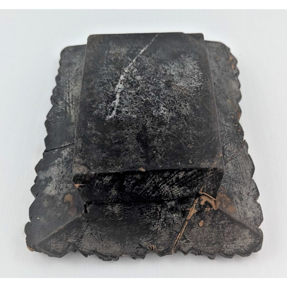 Antique Wooden Printing Block Hand Carved Textile Fabric Stamp As Is - Picture 10 of 10